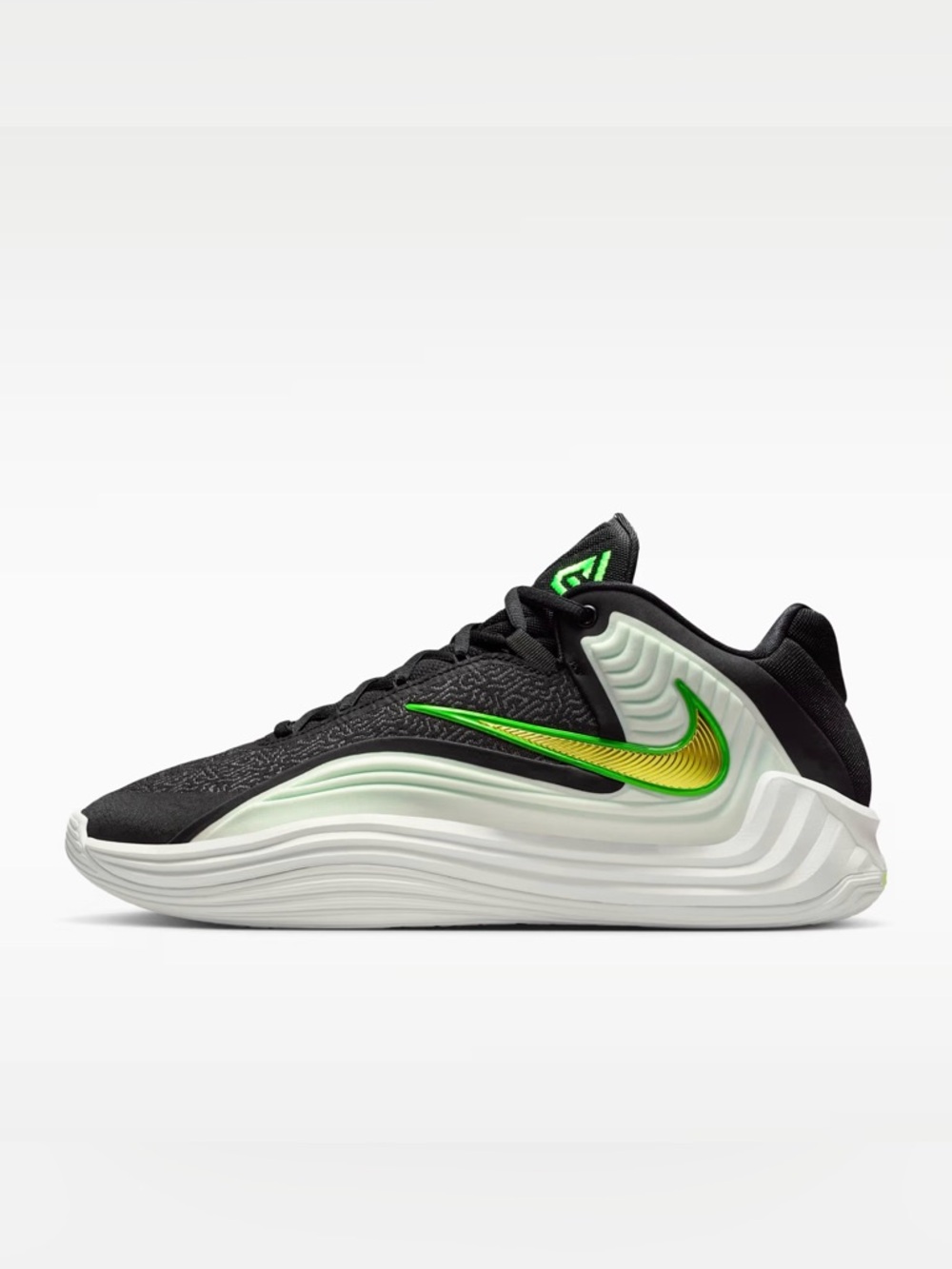 Nike Men's Black, Green & Yellow Athletic Sneakers